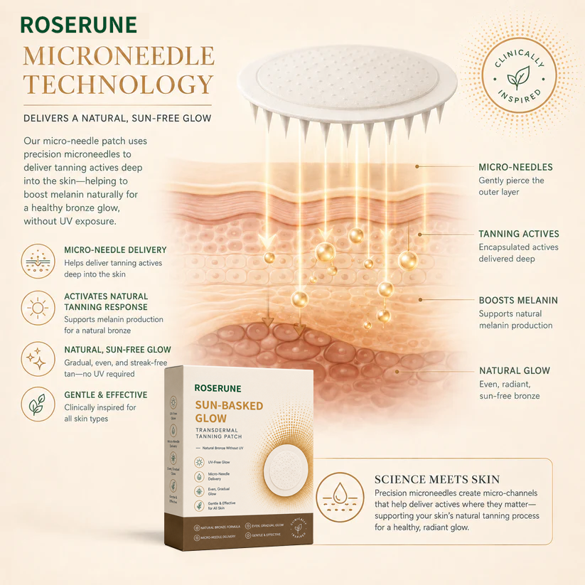 ROSERUNE™ Suthtn-Bathtsked Transthtdermal Tannthting Pathttch